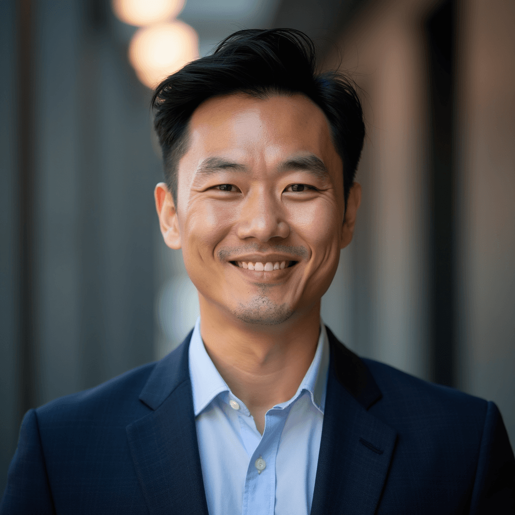 Professional AI headshot with urban texture background with industrial elements background