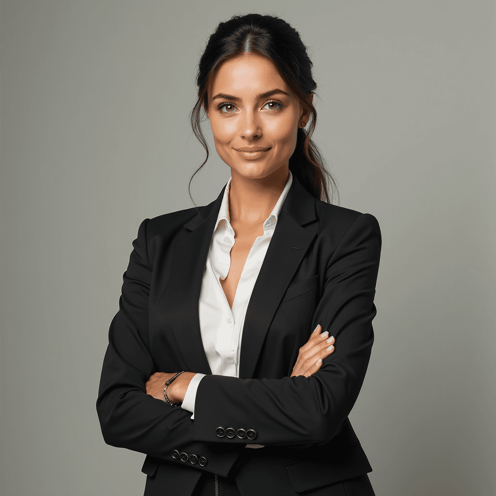 Professional AI headshot with smooth paper texture background