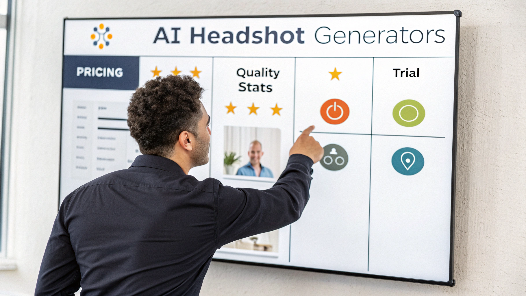Comparison of AI headshot generators with pricing, features, and team options