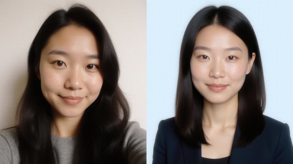 Before and After AI Headshot Generation